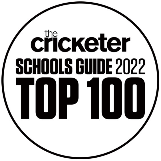 The logo for The Cricketer's Schools Guide Top 100 2020