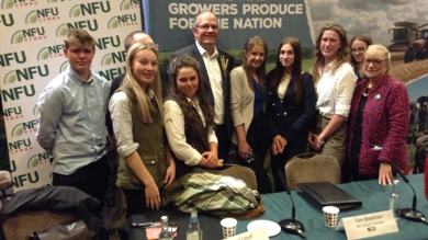 Image for news article: Agriculture student challenges industry leaders at NFU fringe event