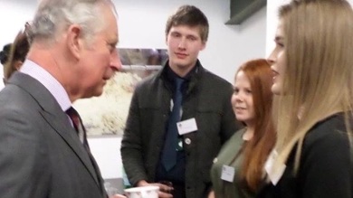 Image for news article: FLASHBACK: When Myerscough students and staff met King Charles