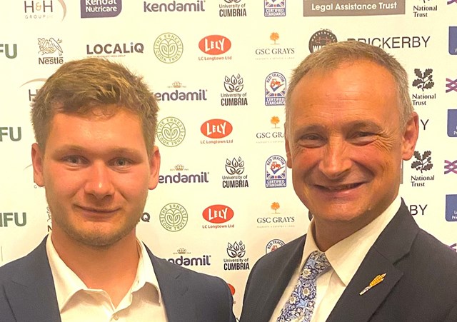 OLIVER WILSON WITH DAVID HALL NFU