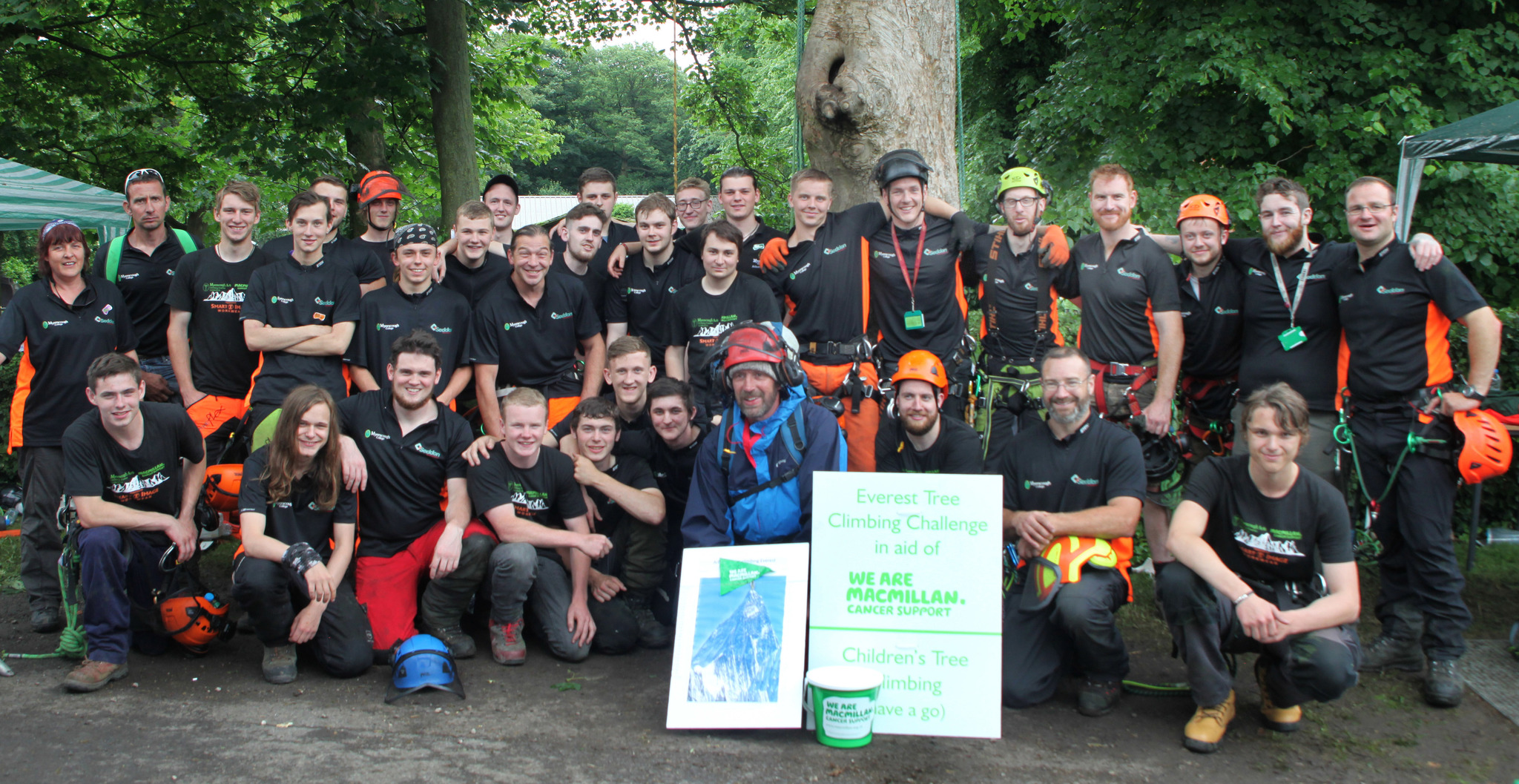 Myerscough College Arboriculture students climbed the height of Everest.