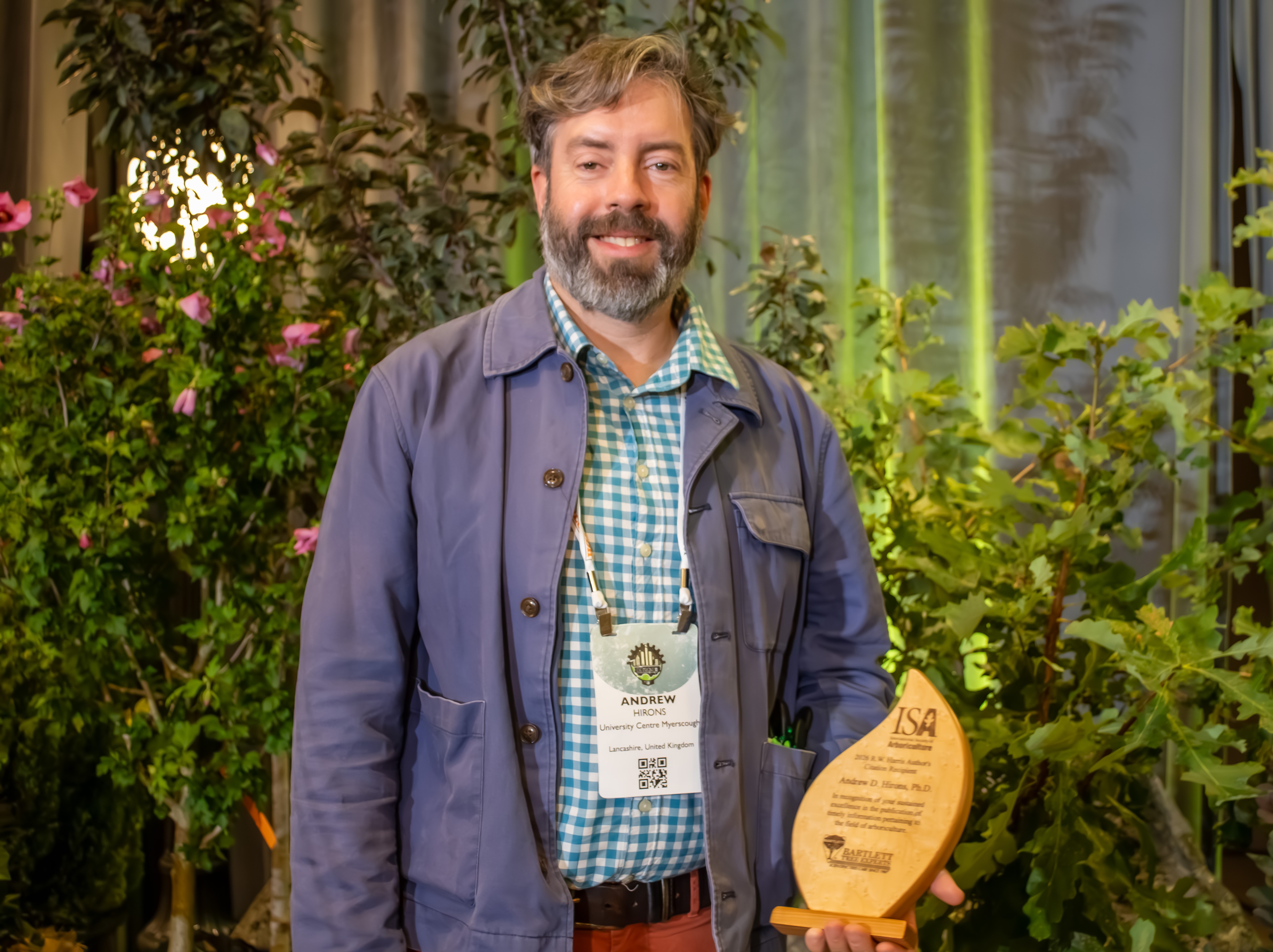 Image for news article: Myerscough tutor wins prestigious international arboriculture accolade