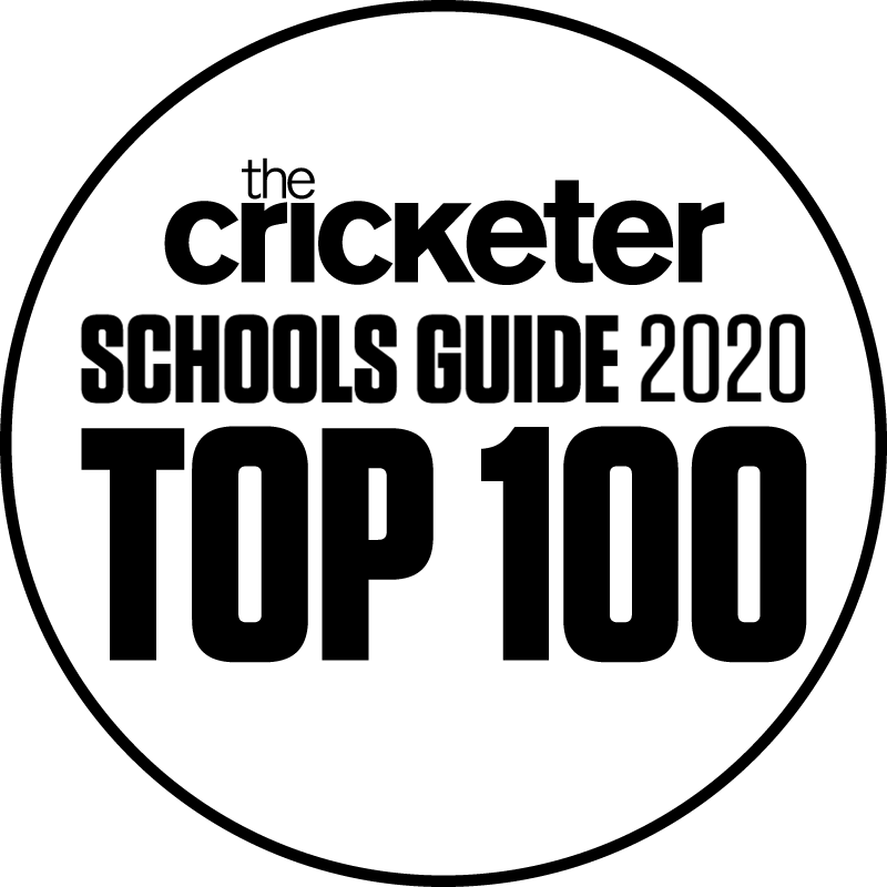 The logo for The Cricketer's Schools Guide Top 100 2020