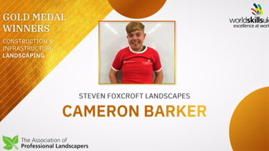 Image for news article: Myerscough landscaping apprentice named the best in the UK