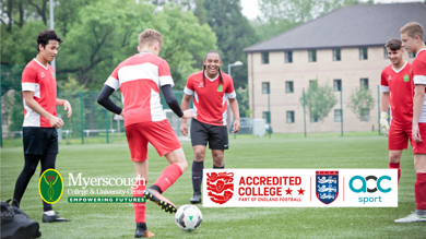 Image for news article: Myerscough gain England Football ‘Accredited College’ status