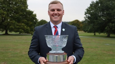 Image for news article: Myerscough learner crowned national Student Greenkeeper of the Year