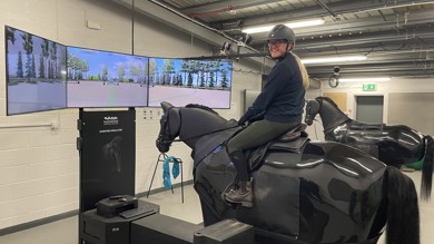Image for news article: Equine students go with the Flo thanks to new cutting-edge simulator