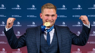 Image for news article: Myerscough landscaping apprentice paves his way to WorldSkills UK gold